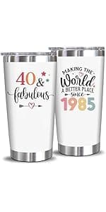 NewEleven 50th Birthday Gifts For Women, Her - 1975 50th Birthday Decorations - Gift For Women Turning 50-50 Year Old Gifts For Her, Mom, Wife, Friends - 12 Oz Wine Tumbler