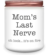 Homsolver Gifts for Grandma from Granddaughter Grandson, Christmas, Birthday, Mother and Grandparents Day, Lavender Scented Candles, Grandma’s Last Nerve