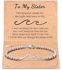 Tarsus Birthday Gifts for Women, Through The Waves of Life, Birthday Bracelet for Women Friend Sister Daughter Mom Grandma...