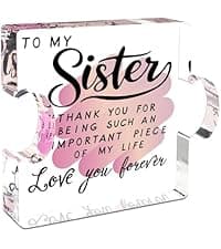 Best Friend Birthday Gifts for Women, Friendship Gifts for Women, Bestie Acrylic Puzzle Plaque Keepsake for Soul Sister Female Bestfriend Work Besties Birthdays, Graduation Gift for Her