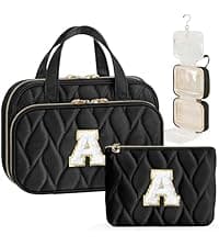 YOOLIFE Birthday Gifts for Women - Birthday Gifts Idea for Her Friends Female Teacher | Personalized Cute Makeup Bag for Women Girlfriend | Cosmetic 2 Pieces Toiletry Makeup Pouch Mothers Day Gifts L