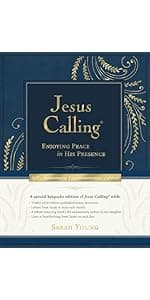 Jesus Calling, Large Text Brown Leathersoft, with full Scriptures: Enjoying Peace in His Presence (a 365-day Devotional)