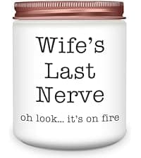 Homsolver Gifts for Grandma from Granddaughter Grandson, Christmas, Birthday, Mother and Grandparents Day, Lavender Scented Candles, Grandma’s Last Nerve