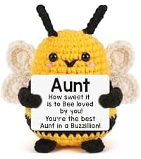 LEJIAJINW Emotional Handmade Bee Gifts for Grandma Christmas Grandmother Gigi Nana Birthday Gift for Women, Funny Mothers Day, Easter Egg Stuffers Tiny Positive Bee for Grammy Granny Valentines