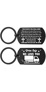 ENGZHI Drive Safe Dad Keychain - I Love You Gifts from Daughter Son, Daddy Birthday Gift Ideas Fathers Day Chirstmas for Men
