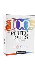 100 Date Night Ideas Scratch-Off Cards: Fun & Romantic Game for Couples | Special Anniversary Surprise for Him, Her, Boyfriend, Girlfriend, Wife, or Husband | 5 Categories for Relationship Building!