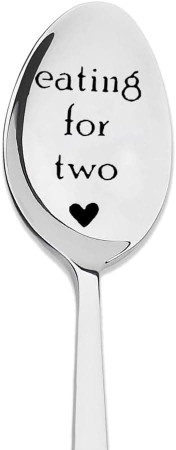Pregnancy Gifts for First Time Moms Eating for Two Spoon for Soup Cereal Spoons Gift for Pregnant Women New Mom Mommy Mama To Be Gift Pregnancy Announcement Gifts