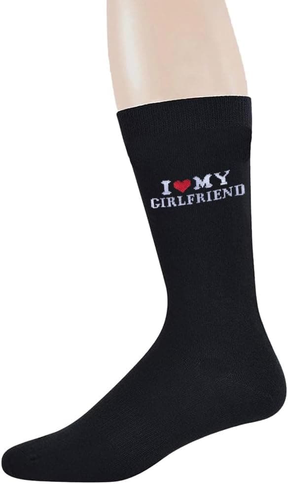 Gift for Boyfriend I Love My Girlfriend Socks Christmas Anniversary Valentines Gift for Boyfriend Socks Gift for Him