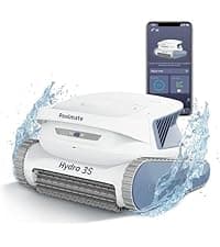 Hydro3 Robotic Pool Cleaner, 150W Cordless Pool Vacuum for Inground/upground Pool Max 861-1070 sq.ft, 200mins Runtime, 2xBrushless-Motor, 4.1L Filter Basket, Wall Climbing/Waterline Clean