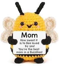 LEJIAJINW Emotional Handmade Bee Gifts for Grandma Christmas Grandmother Gigi Nana Birthday Gift for Women, Funny Mothers Day, Easter Egg Stuffers Tiny Positive Bee for Grammy Granny Valentines