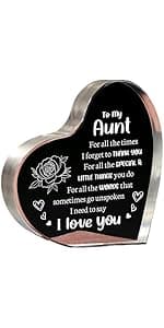 Gifts for Girlfriend, Girlfriend Birthday Gifts Ideas, To My Girl Heart Shaped Acrylic Block, I Love You Presents for Her, Valentines Day Christmas Idea for Her GF Wife
