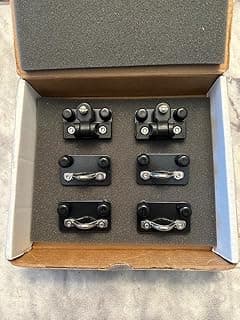 Outdoorsmens Depot Outdoorsmen's Depot Versatrack Bimini Top Brackets Custom 2-Hinge for Greater Than 1" Wide Tracks