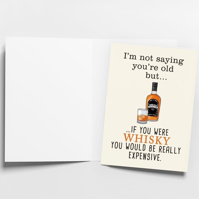 Greeting Card, Birthday Card for Husband, Men, Boyfriend, Him, Funny Gift, Happy Birthday, Premium 400gsm Cardstock