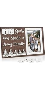 10 Year Anniversary Tin Gifts for Her Him Gift 10th Wedding Anniversary for Couples Wife Husband Men, Hand Forged Tin Aluminum Heart Art Keepsake Home Decor Artwork