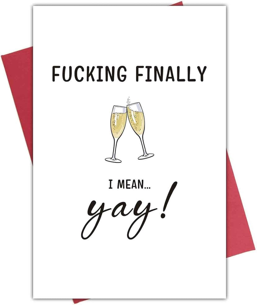 Marriage Card, Humorous Wedding Card, Congratulation Engagement Card