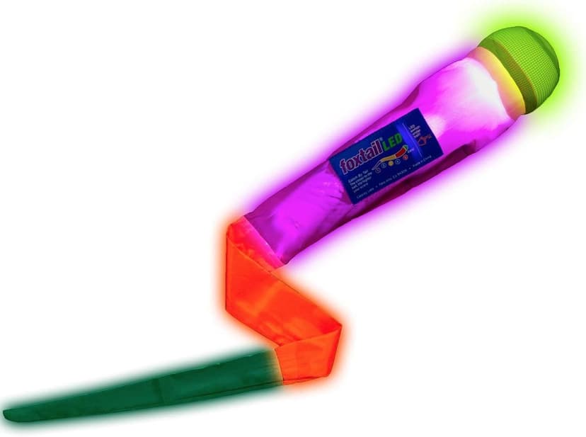 Foxtail LED - Outdoor Throw and Catch Light Up Game - Foam Ball & Tail Glow at Night - Play in The Dark - Fun Gift Idea for Kids & Adults, Boys & Girls