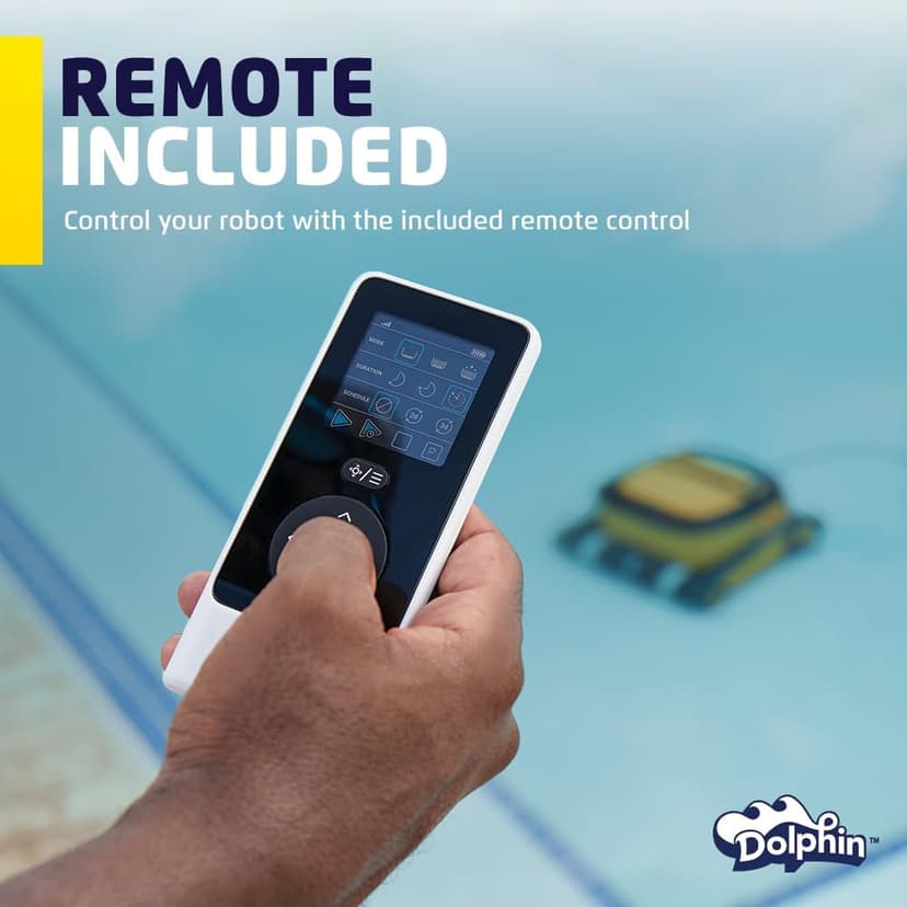 Dolphin Wave 90i Wi-Fi Automatic Robotic Pool Vacuum Cleaner Includes Caddy, Wall Climbing Scrubber Brush, Top Load Filters, Ideal for Commercial Pools up to 78 FT in Length