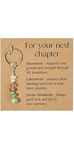 Cute Keychain Best Friend, Coworker Gifts, Teacher, Nurse, Retirement Gift For Woman, Crystal Key Chains For Farewell, Going Away, Leaving, Housewarming, New Job (For Your Next Chapter)