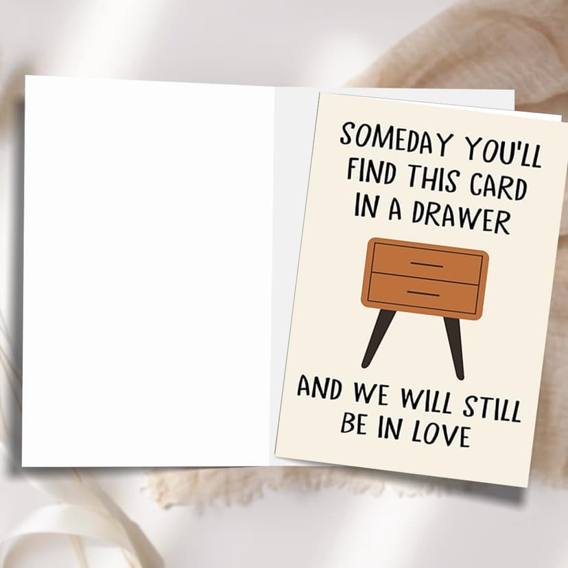 Funny Anniversary Card Gifts for Men, Happy Birthday & Anniversary Greeting Card for Him Husband Boyfriend, Valentines Day Gifts for Him