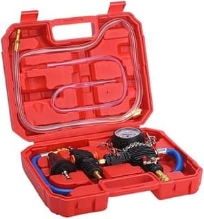 Vacuum Type Coolant Filling Tool Kit, Automotive Radiator Purge and Antifreeze Refill Tool Housing Hose with Adapter for Most Cars, Vans, SUVs and Trucks
