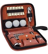 Pro Golf Club Brush Cleaner with Retainer Clip and Squeeze Water Bottle 7.5 Inches Holds 4 Ounces of Water, Essentials Golf Accessories for Men, Best Golf Gifts for Men