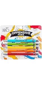 Funny Dog People Pens - Black Ballpoint Gag Gift Set for Dog Parents, Vet Techs, Pet Owners, and Coworkers