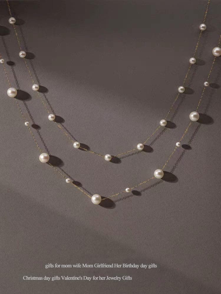 Birthday Gifts for Women Wife -Mothers Day Gifts for Mom-Valentines Day Gifts for Her-Wedding Gifts Anniversary Jewelry-Pearl Necklace Luxury Jewelry Gift