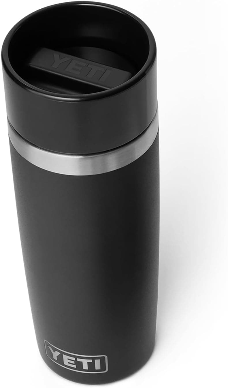 YETI Rambler 16 oz Travel Bottle, Stainless Steel, Vacuum Insulated with Leakproof Commuter Cap, Black