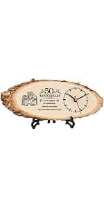 BeauGift Dad Gifts, Wooden Clock Gifts for Daddy from Daughter Son Kids, Dad Birthday Gift Idea for Papa Who Wants Nothing, Christmas from Child to My Dad