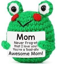 LEJIAJINW Friendship for Women Birthday Bestie BFF Sister, Birthday Gifts for Women Friends, Mini Cute Handmade Frog Positive Gift Ideas Christmas Thanksgiving Valentines Day for Her