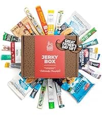 Beef Jerky Gift Basket For Men - Exotic Jerky Variety Pack, Delicious Protein-Packed Snack Box for Dad, Husband - Birthday, Holiday Food Treats for Adults - Unique Food Gifts for Men Who Want Nothing