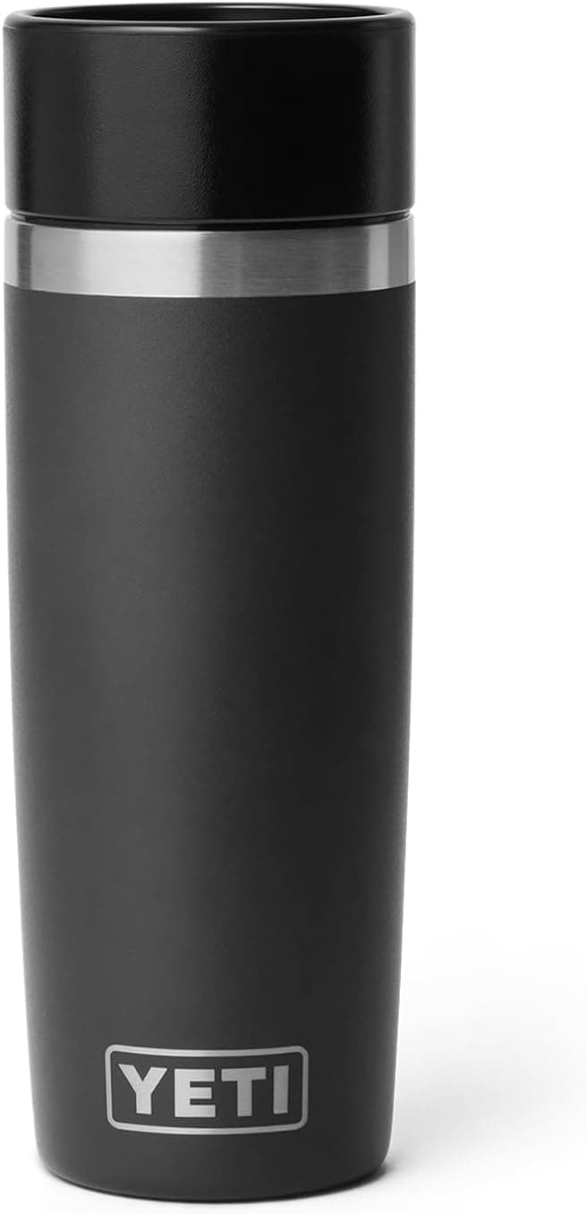 YETI Rambler 16 oz Travel Bottle, Stainless Steel, Vacuum Insulated with Leakproof Commuter Cap, Black