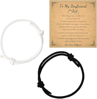 Couples Bracelets for Him and Her Bond Bracelet Long Distance Relationship Gift Ideas Adjustable Bracelets for Men Women