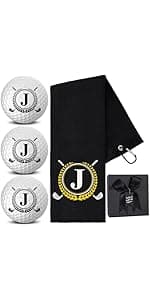 Xeiwagoo Golf Gifts for Men, Unique Initial on Personalized Golf Balls (6 Balls)