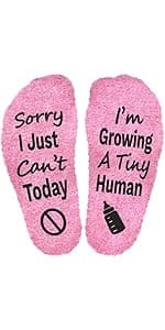 Sorry I Cant Today I'm Growing A Tiny Human Socks, Pregnancy Socks Funny For Mom To Be, Mother To Be Gifts For New, Gifts For Pregnant Daughter, Birthday For Expecting Moms, First Time Moms