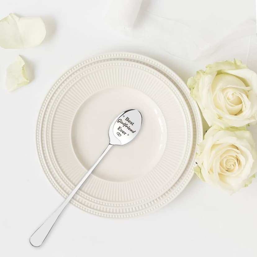 Cool Birthday Gifts for Girlfriends Women, Best Girlfriend Gifts for Gf, Christmas Gift for Girlfriend Romantic, Cute Valentines Day Mothers Day Graduation Spoon Gift for Girlfriends Birthday Unique