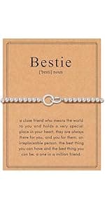 Best Friend Birthday Gifts for Women Funny Cute Ghost Keychain Bestie Gifts Long Distance Stuff for 2 with Card