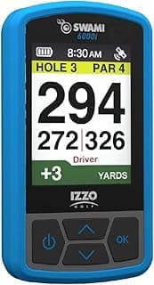 Izzo Swami 6000 Handheld Golf GPS Water-Resistant Color Display with 38,000 Course Maps & Scorekeeper