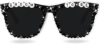 Bachelor Party Groom Sunglasses for Man, Wedding Groom To Be Glasses for Bachelor Party Beach Wedding Groom To Be Party Gift