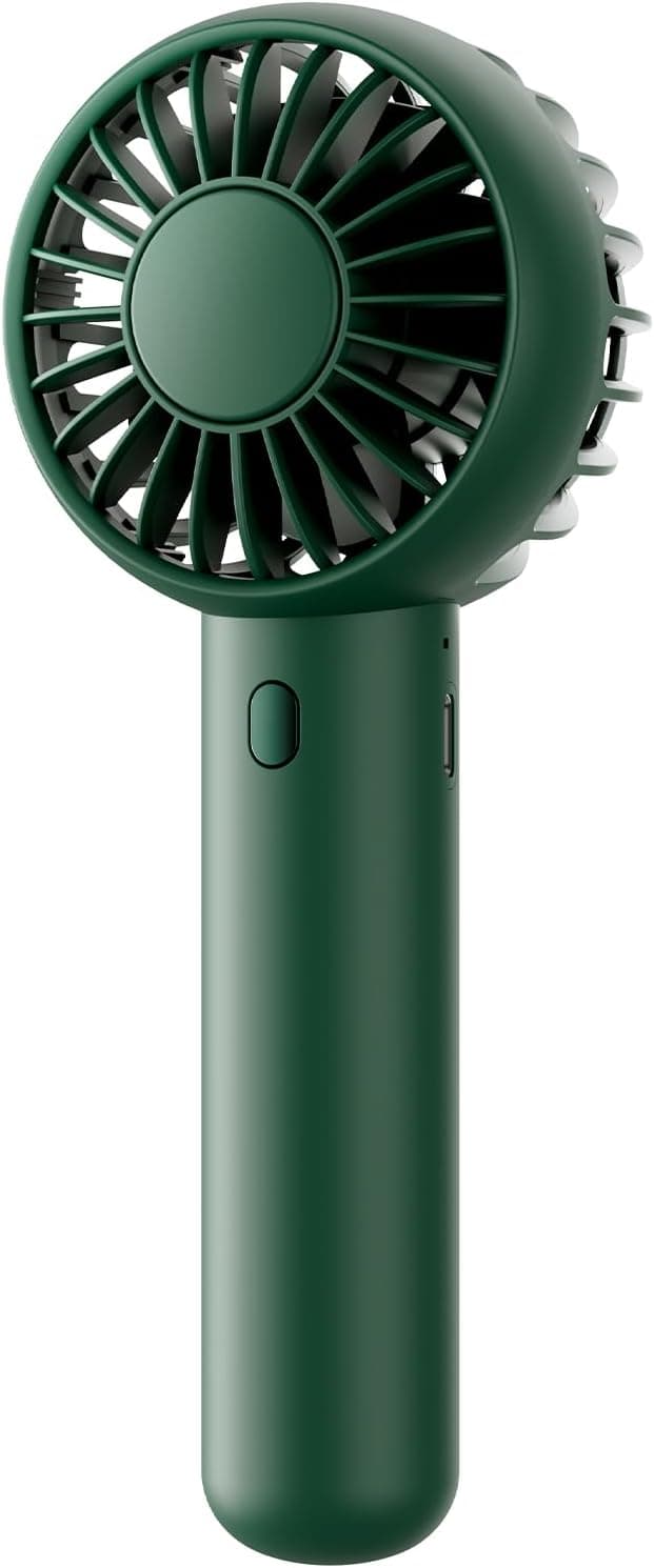 Gaiatop Mini Portable Fan, Navy Green, Cute Design, Rechargeable Battery, Handheld and Desktop, Small and Light