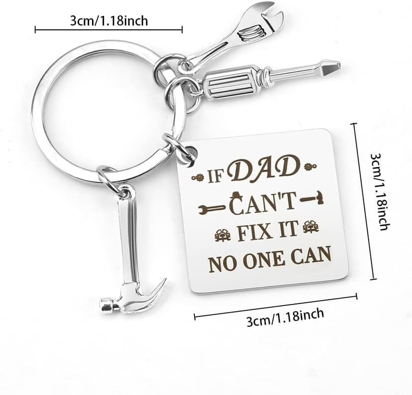 Dad Gifts Father's Day Father Day Christmas Valentines Birthday Thank You Gifts from Daughter Wife Son Kids Romantic Presents Fathers Day Keychain Gift Ideas
