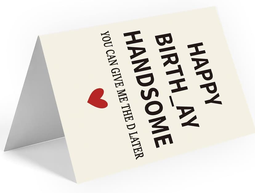 Gifts for Him | Funny Birthday Card & Gifts for Men Husband Boyfriend Him, Happy Bday Card