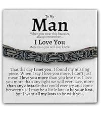 To My Man Steel Cuban Necklace - Meaningful & Romantic Gift