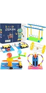 STEM Kits for Kids Crafts 6-8 8-12, Boys Gifts Toys for 6 7 8 Year Old Boy Birthday Gift Ideas, STEM Toys Crafts 6+ 7+ yr, Robotics Science Kits Activities Robot Building Age 8-10 9 10 11 12 13 14