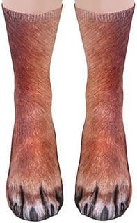 NDLBS Funny Christmas Gifts Novelty 3D Animal Paw Socks Stocking Stuffers for Adult Women Men Teens Gag White Elephant Gifts