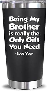 NewEleven Gift For Brother From Sister, Bro - Best Birthday Gift For Big, Little Brother, Siblings, Brothers In Law - Funny Gag Gifts For Men - 20 Oz Tumbler