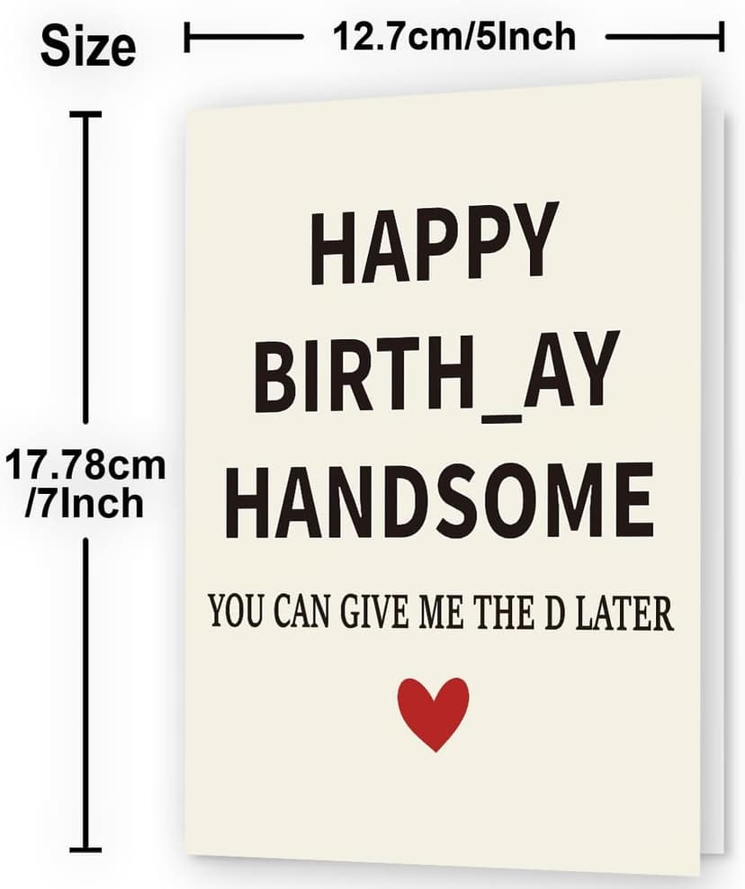 Gifts for Him | Funny Birthday Card & Gifts for Men Husband Boyfriend Him, Happy Bday Card