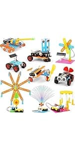 STEM Kits for Kids Crafts 6-8 8-12, Boys Gifts Toys for 6 7 8 Year Old Boy Birthday Gift Ideas, STEM Toys Crafts 6+ 7+ yr, Robotics Science Kits Activities Robot Building Age 8-10 9 10 11 12 13 14