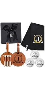 Xeiwagoo Golf Gifts for Men, Unique Initial on Personalized Golf Balls (6 Balls)