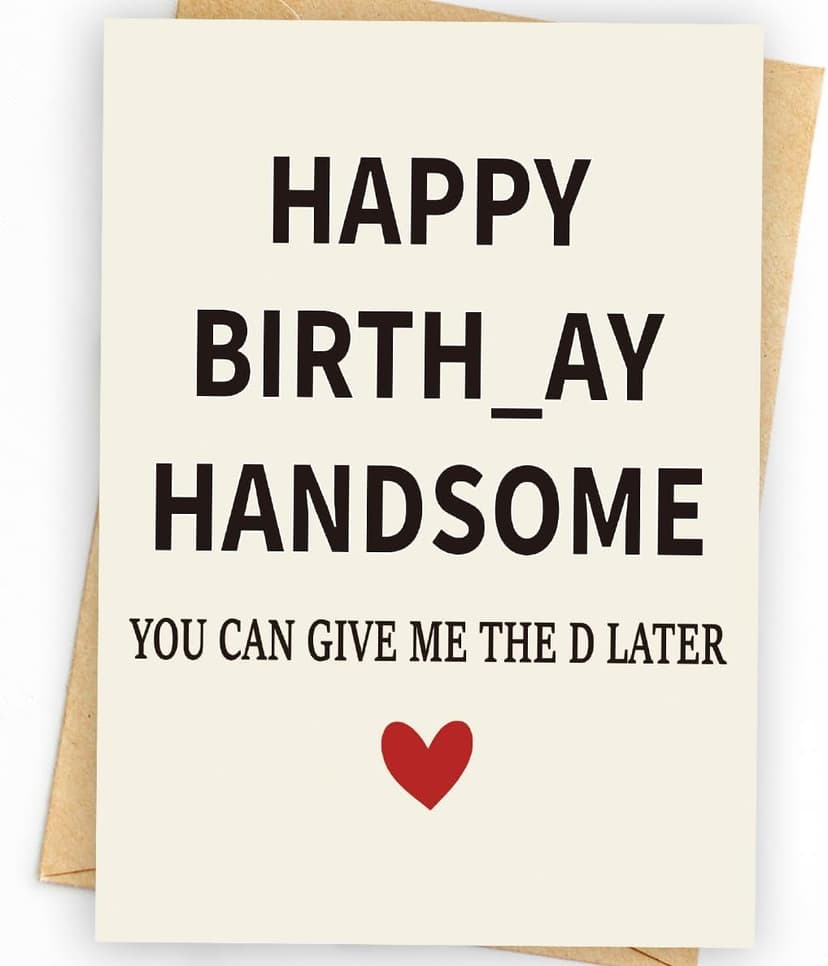 Gifts for Him | Funny Birthday Card & Gifts for Men Husband Boyfriend Him, Happy Bday Card